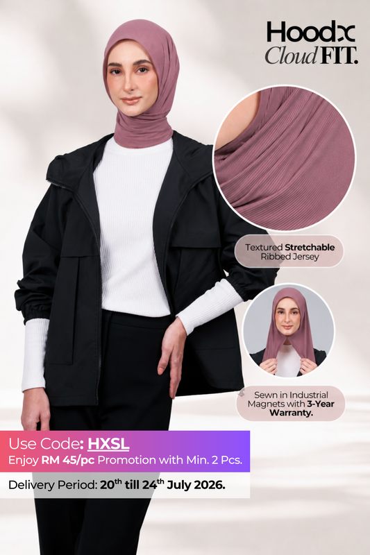 [★ New Colour] HoodX CloudFit in Rose Mauve