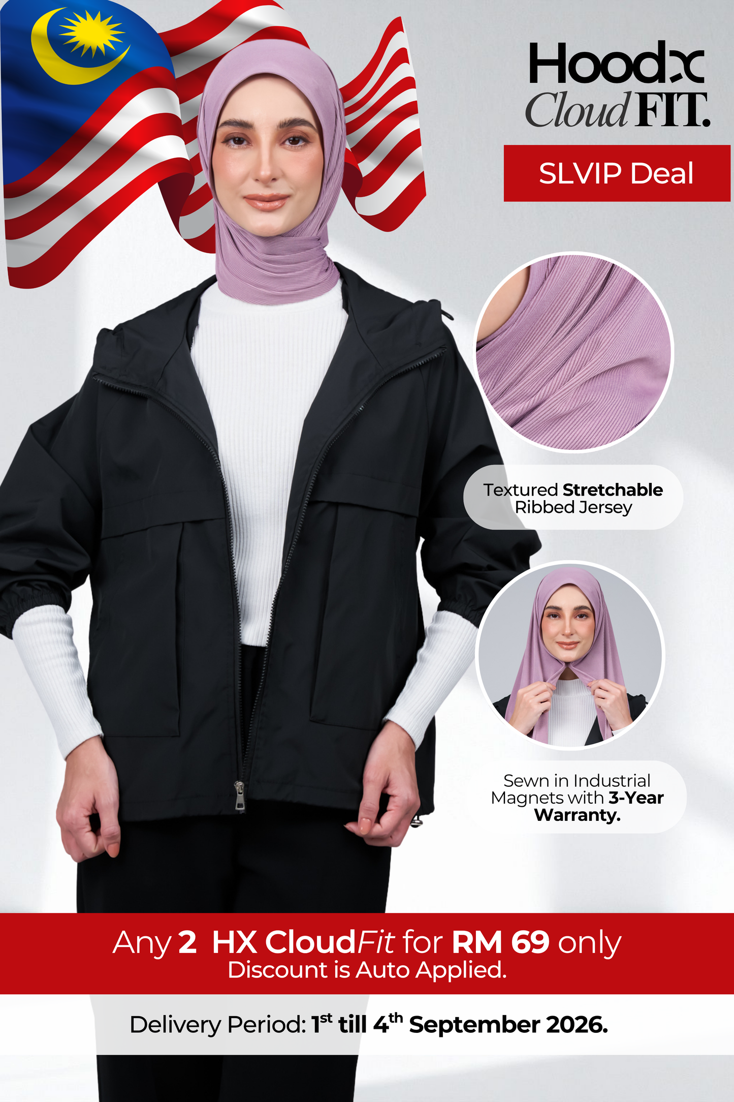 [SLVIP] HoodX CloudFit in Mauve