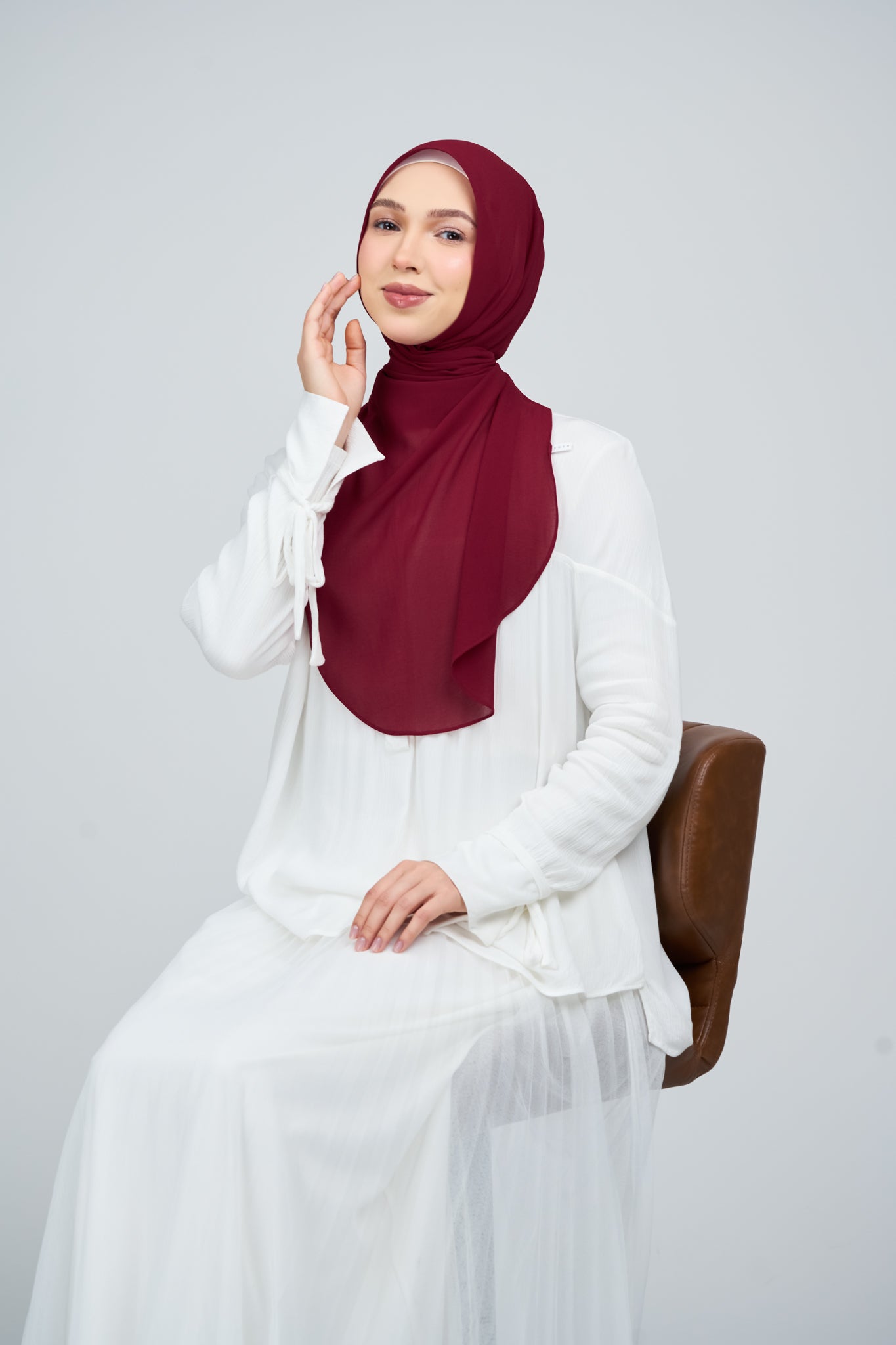 HoodX⁺Plus Curve in Merlot