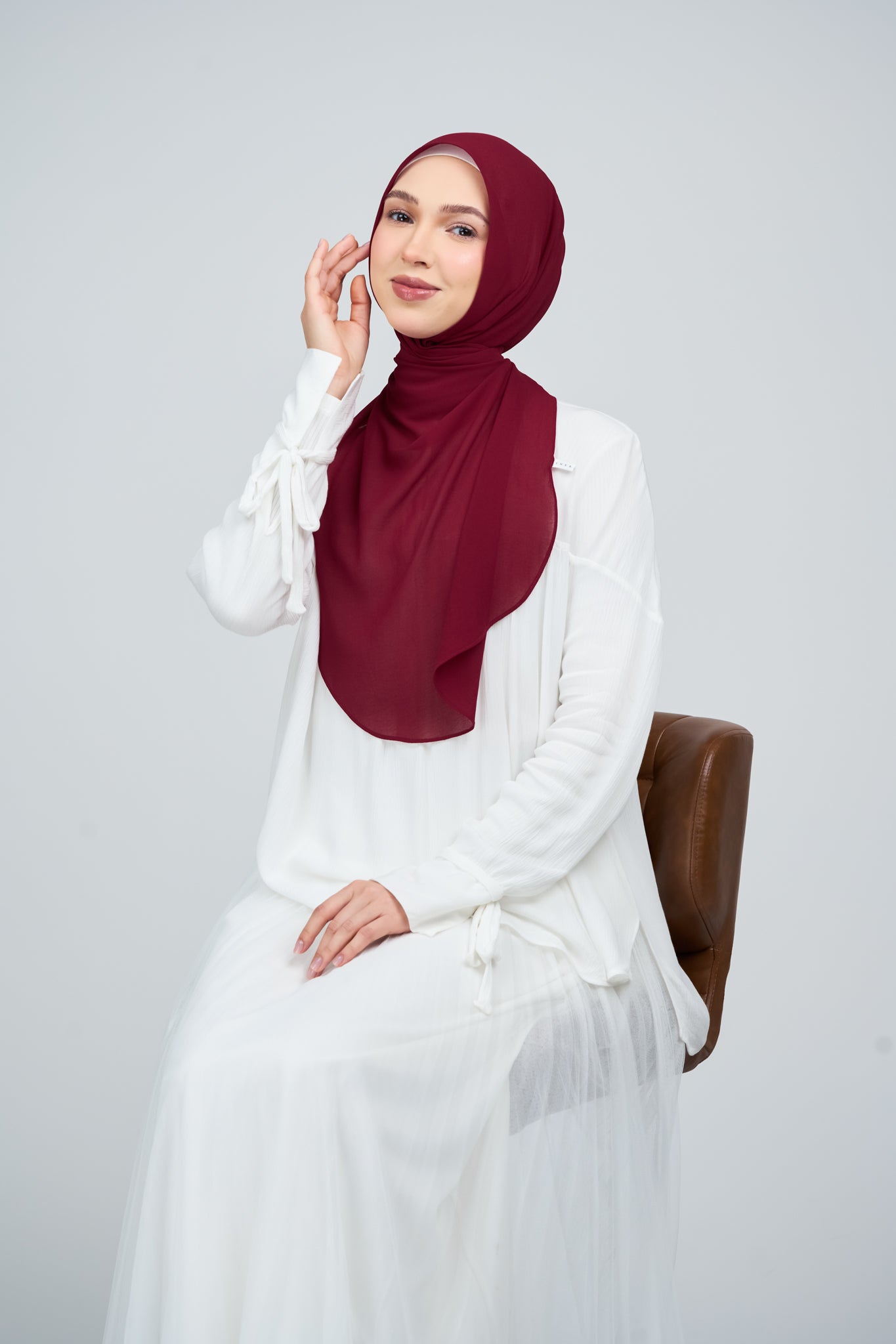 HoodX⁺Plus Curve in Merlot