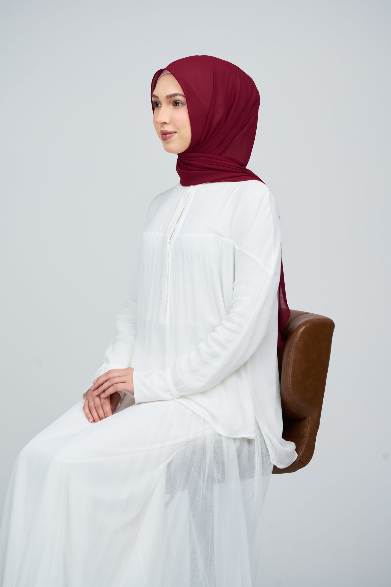 HoodX⁺Plus Curve in Merlot