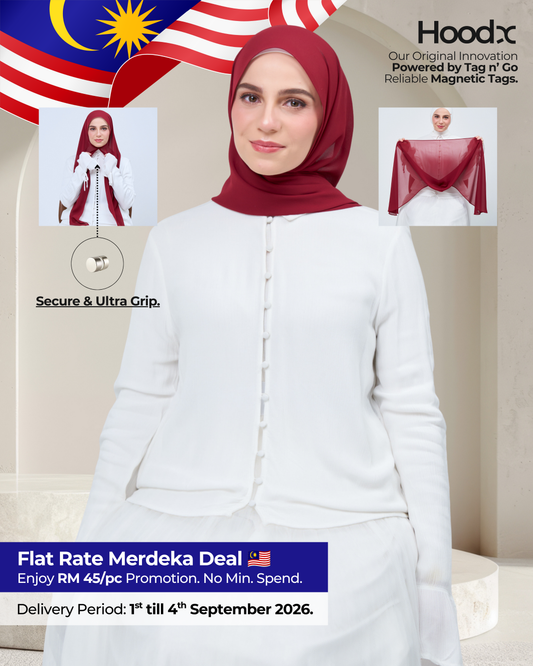 HoodX in Merlot Red