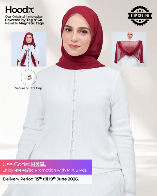 HoodX in Merlot Red