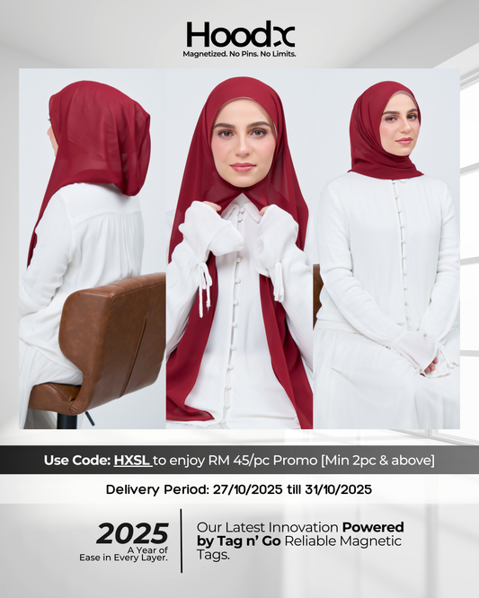 [★New] HoodX in Merlot Red