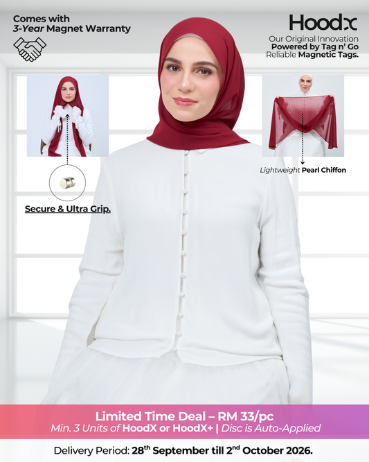 HoodX in Merlot Red