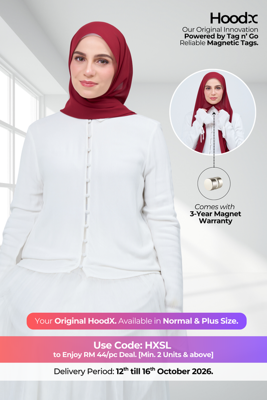 HoodX in Merlot Red