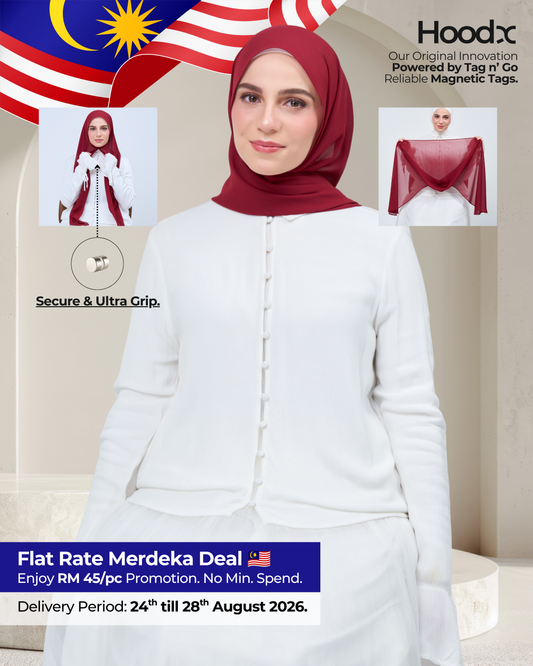 HoodX in Merlot Red
