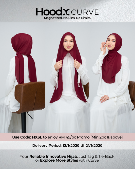 HoodX Curve in Merlot