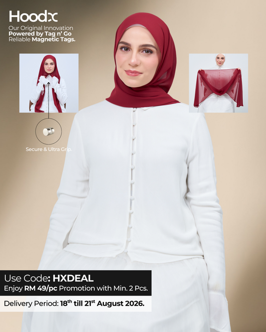 HoodX in Merlot Red
