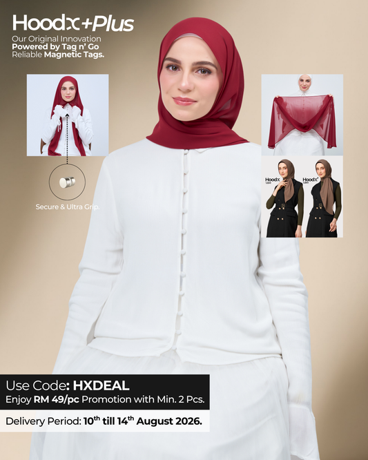 HoodX⁺Plus in Merlot Red
