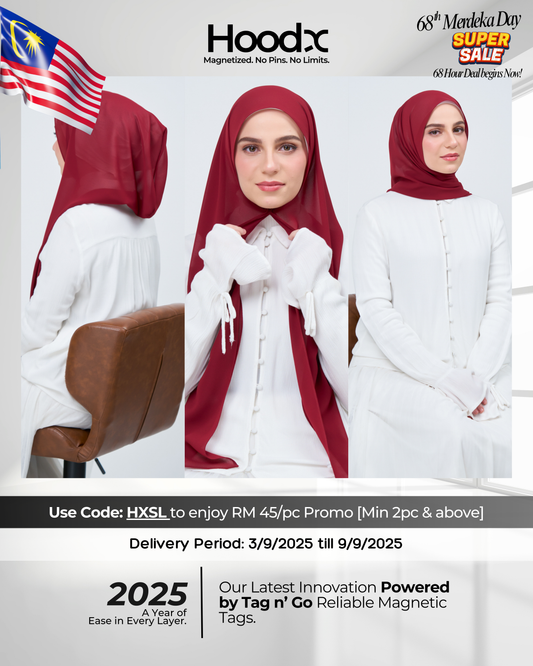 [★New] HoodX in Merlot Red