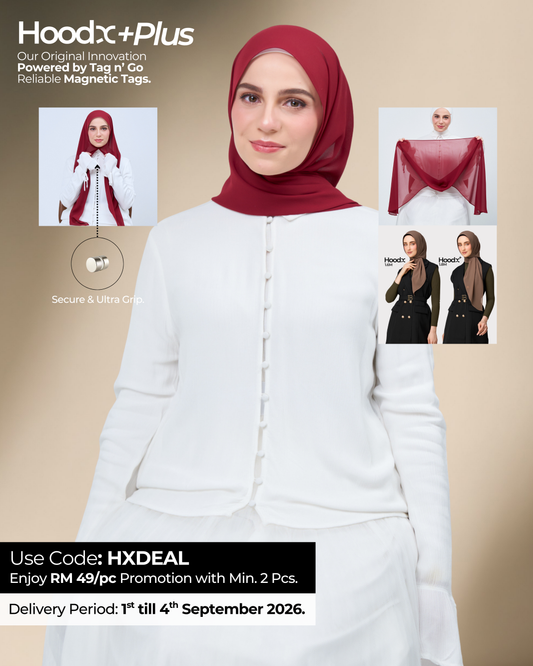 HoodX⁺Plus in Merlot Red