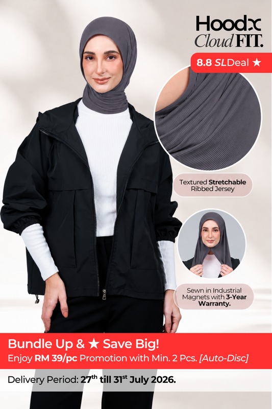[★ New Colour] HoodX CloudFit in Metro Grey