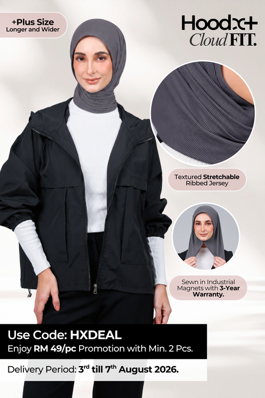[★ New Colour] HoodX+ CloudFit in Metro Grey