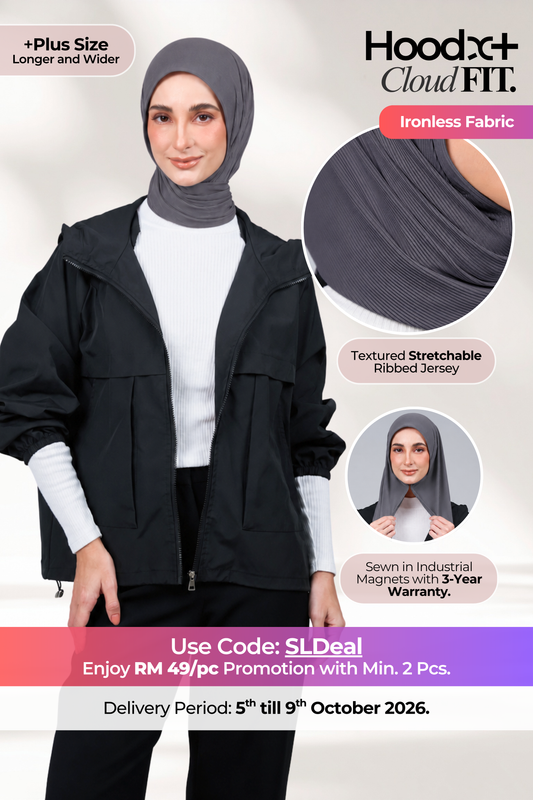 [★ New Colour] HoodX+ CloudFit in Metro Grey