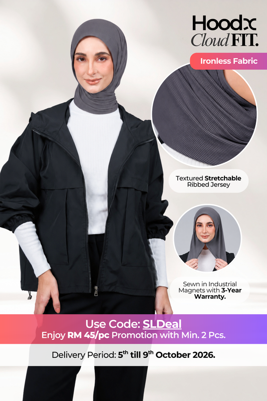 [★ New Colour] HoodX CloudFit in Metro Grey