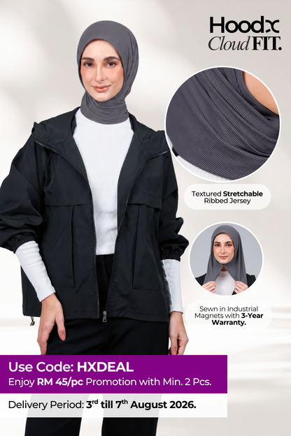 [★ New Colour] HoodX CloudFit in Metro Grey
