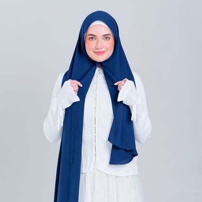 [8.8 MARKDOWN] Tag n' Go Max [2M] | Premium Korean Chiffon in Midnight Blue
