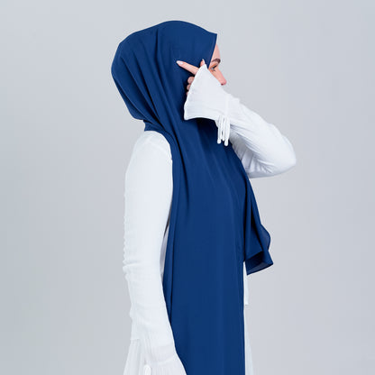 [8.8 MARKDOWN] Tag n' Go Max [2M] | Premium Korean Chiffon in Midnight Blue