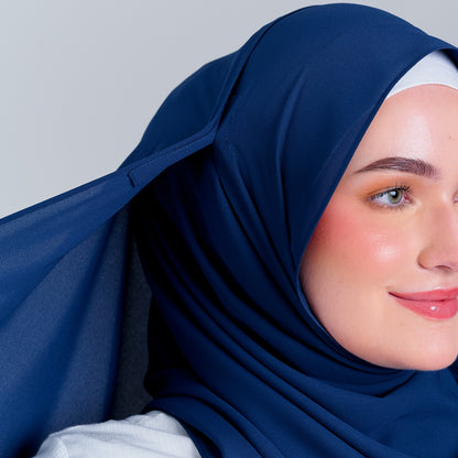 [8.8 MARKDOWN] Tag n' Go Max [2M] | Premium Korean Chiffon in Midnight Blue