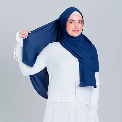 [8.8 MARKDOWN] Tag n' Go Max [2M] | Premium Korean Chiffon in Midnight Blue