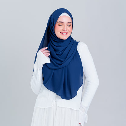 [8.8 MARKDOWN] Tag n' Go Max [2M] | Premium Korean Chiffon in Midnight Blue