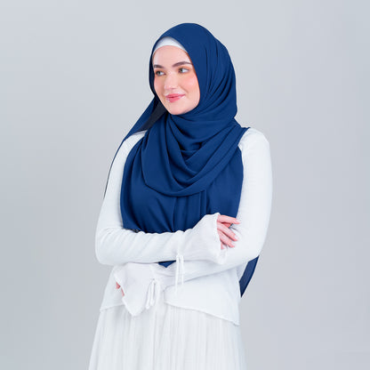 [8.8 MARKDOWN] Tag n' Go Max [2M] | Premium Korean Chiffon in Midnight Blue