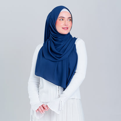 [8.8 MARKDOWN] Tag n' Go Max [2M] | Premium Korean Chiffon in Midnight Blue