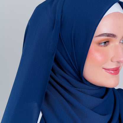 [8.8 MARKDOWN] Tag n' Go Max [2M] | Premium Korean Chiffon in Midnight Blue