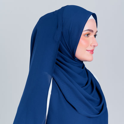 [8.8 MARKDOWN] Tag n' Go Max [2M] | Premium Korean Chiffon in Midnight Blue