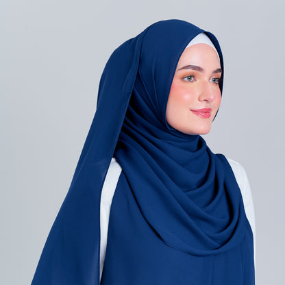 [8.8 MARKDOWN] Tag n' Go Max [2M] | Premium Korean Chiffon in Midnight Blue