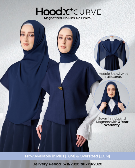 HoodX⁺Plus Curve in Midnight Blue