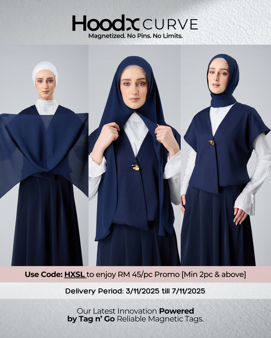 HoodX Curve in Midnight Blue