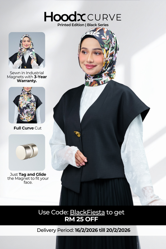 HoodX Curve Printed in Midnight Forest