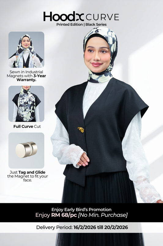 HoodX Curve Printed in Misty Petal