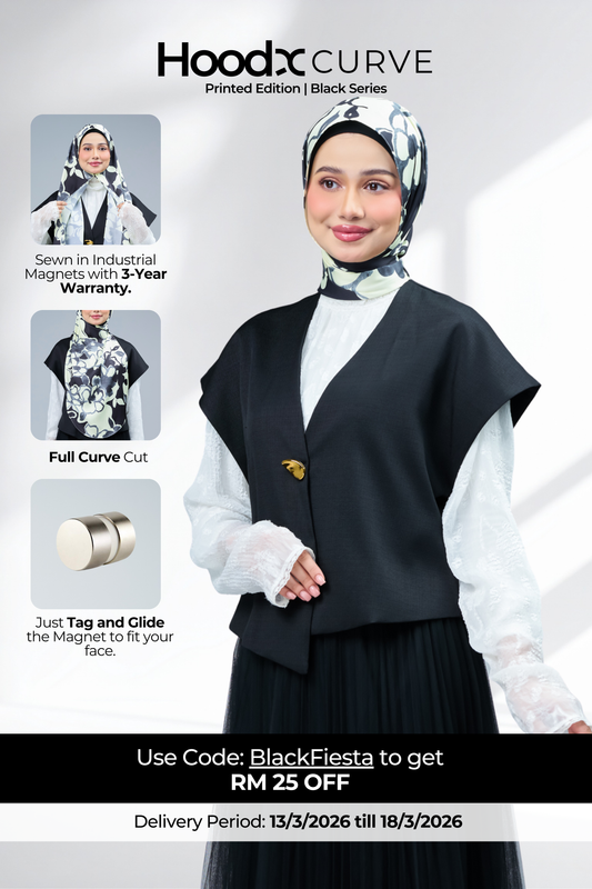 HoodX Curve Printed in Misty Petal