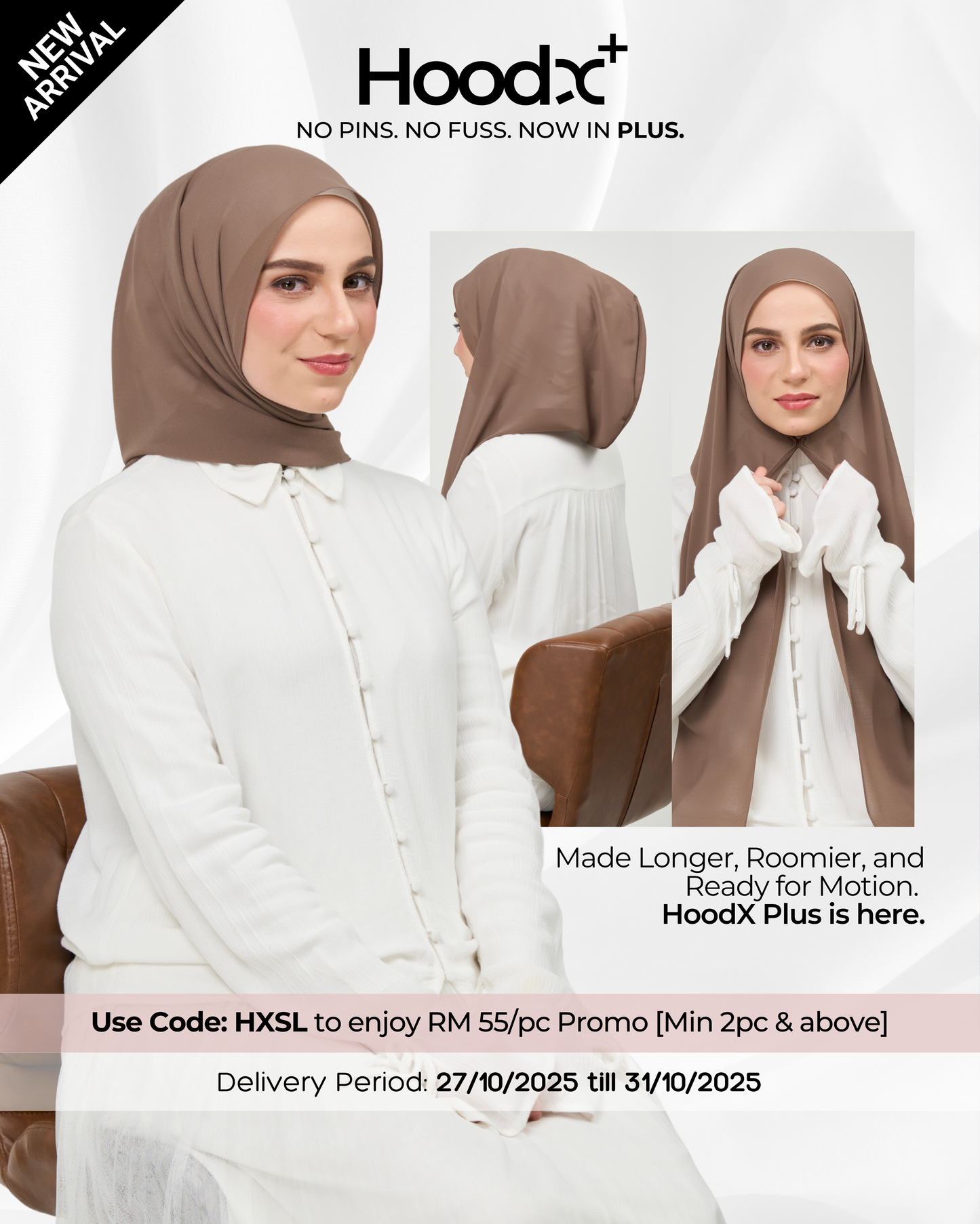 HoodX⁺Plus in Mocha