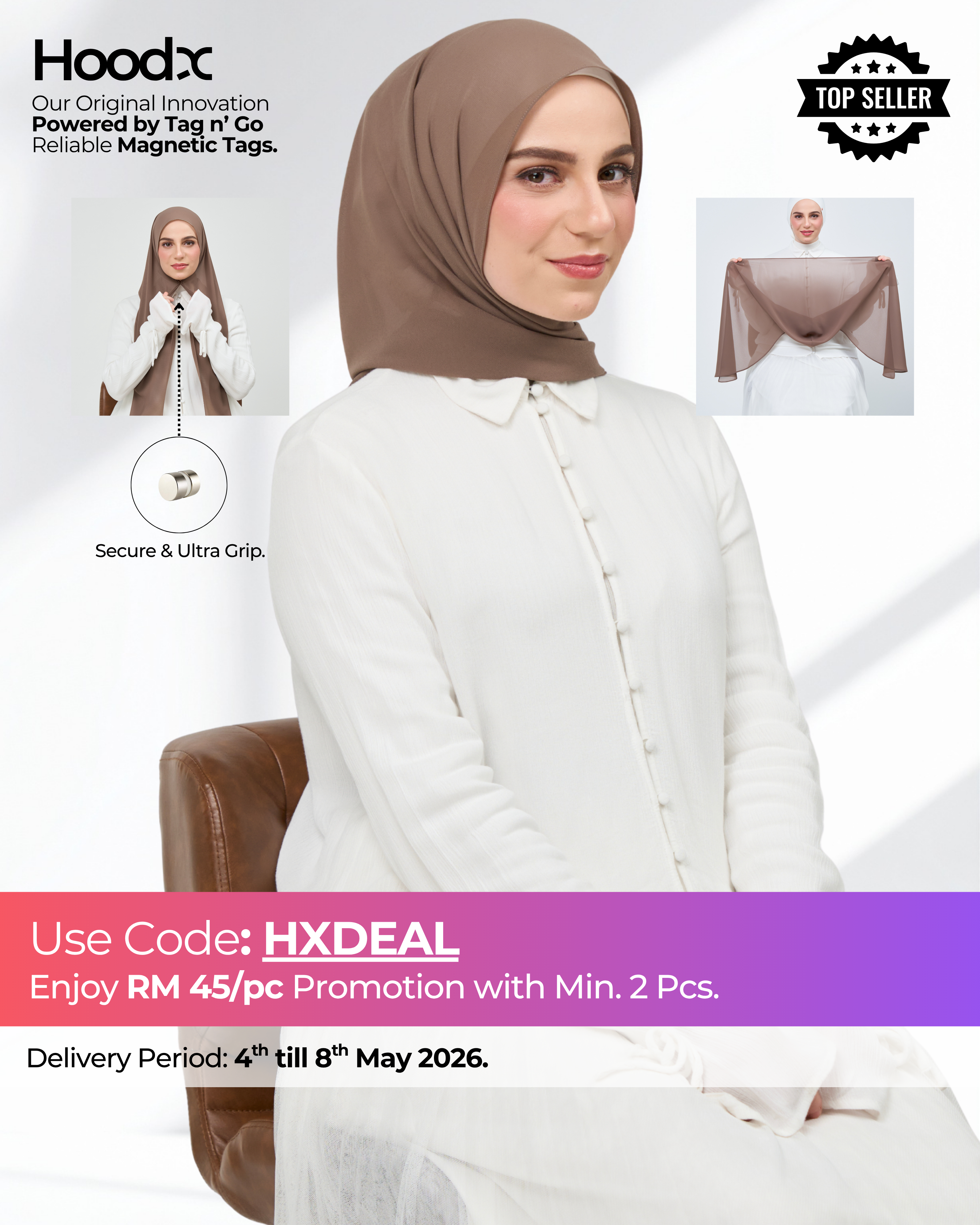 HoodX in Mocha