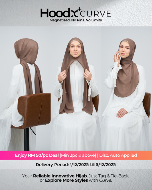 HoodX⁺Plus Curve in Mocha