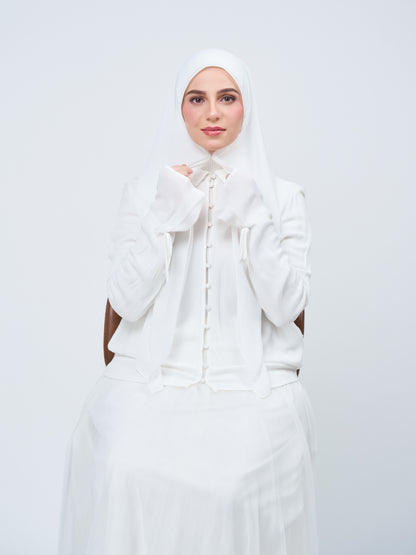 HoodX⁺Plus in Bridal White