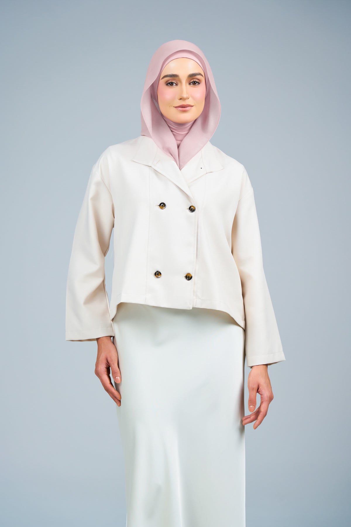 HoodXpress | Cotton Linen in Nude Pink