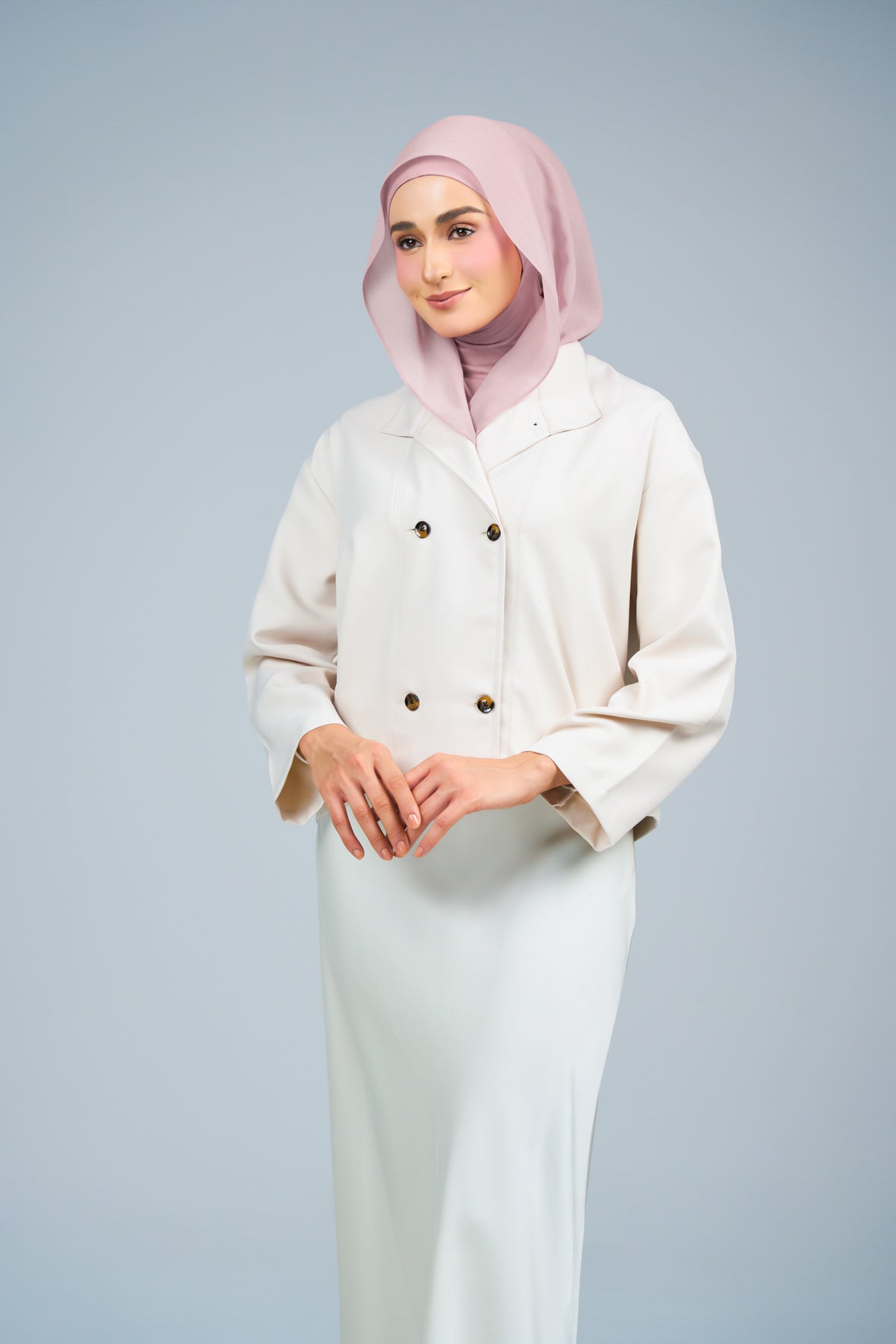 HoodXpress | Cotton Linen in Nude Pink