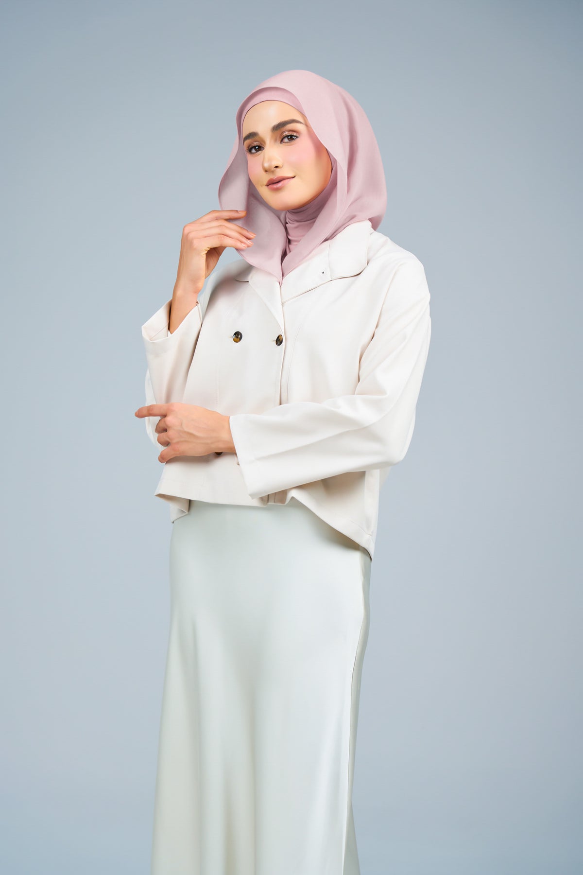 HoodXpress | Cotton Linen in Nude Pink