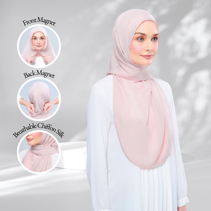 Instant Tag & Go l Chiffon Silk in Nude Pink