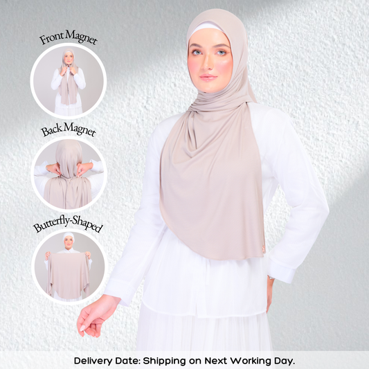 Instant Tag n' Go Butterfly | Ribbed Jersey in Natural Sand