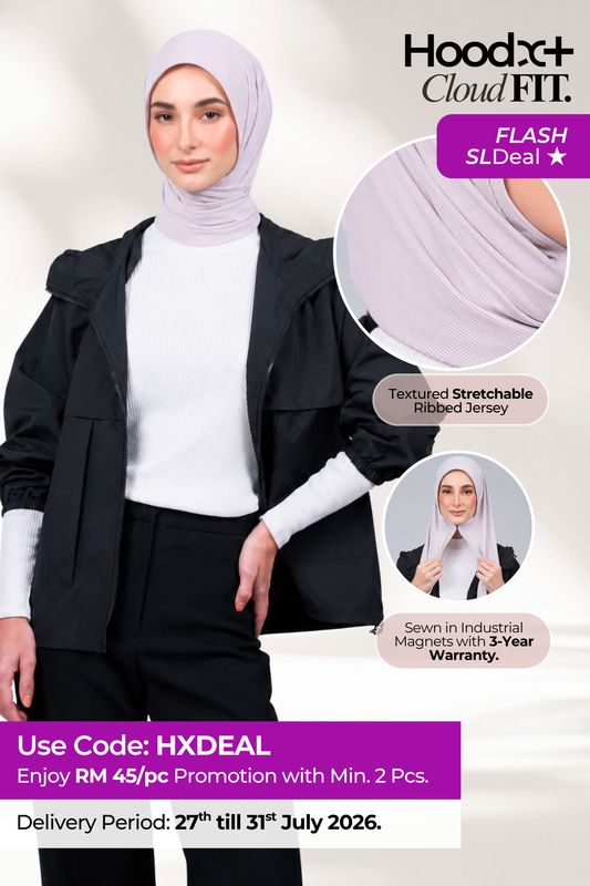 [★ New Colour] HoodX+ CloudFit in Natural Taupe