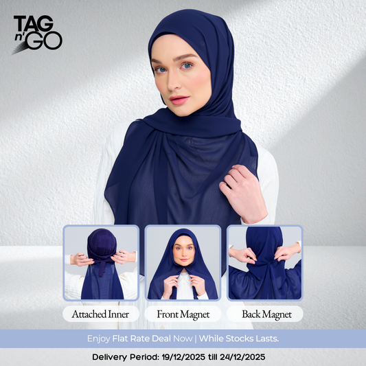 3IN1 Instant Faith Tag n' Go in Navy Blue