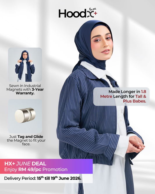 HoodX⁺Plus Luxe in Navy