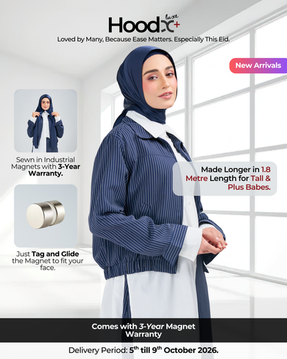 HoodX⁺Plus Luxe in Navy