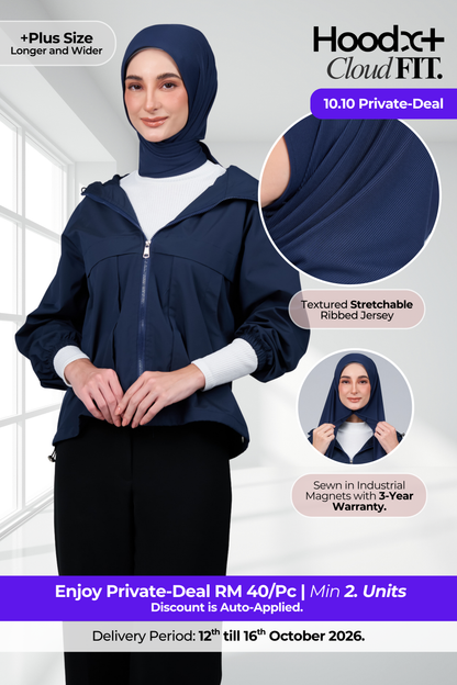 [10.10 PD] ♛ HoodX+ CloudFit in Navy